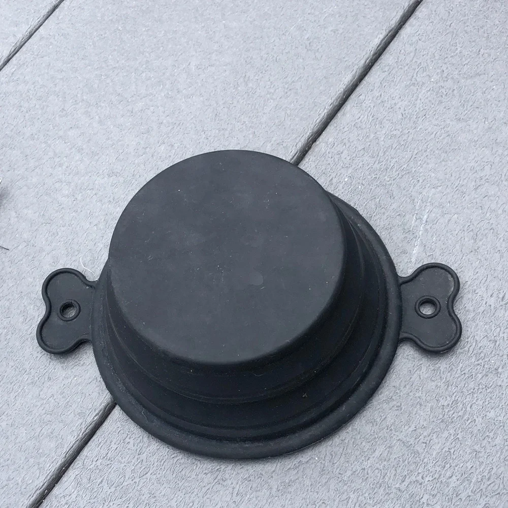Collapsible Black Dog Bowl
